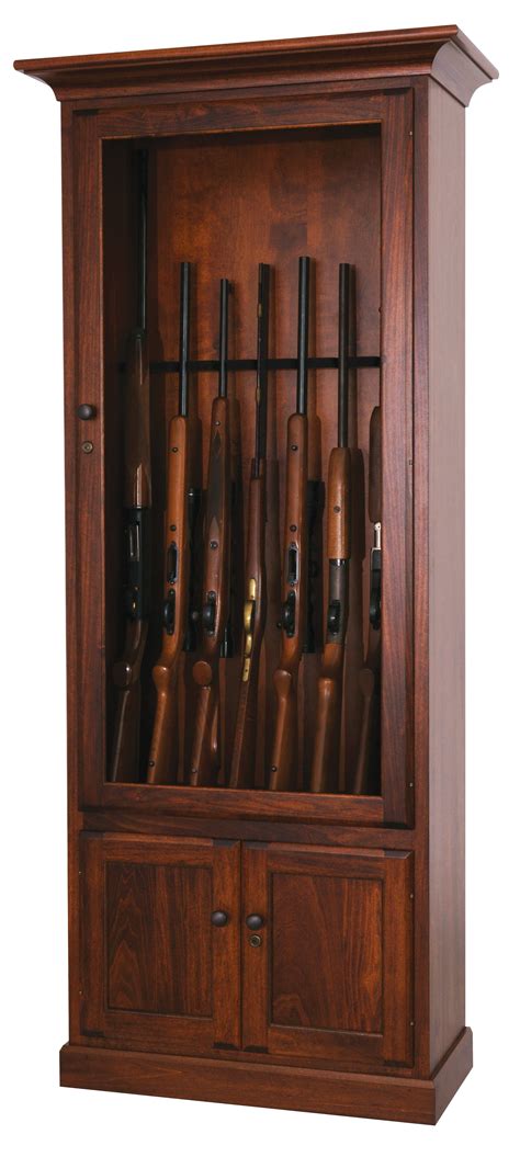 8 gun wood cabinet